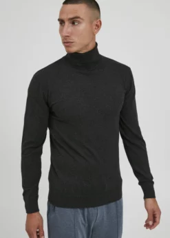 Indicode Jeans IDBADAR - Sweter - Charcoal Mix | Elegancki i Wygodny Sweter Męski