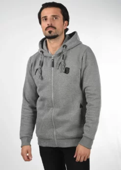 Indicode Jeans IDBARNHILL - Bluza Rozpinana - Grey Mix | Bluzy Męskie