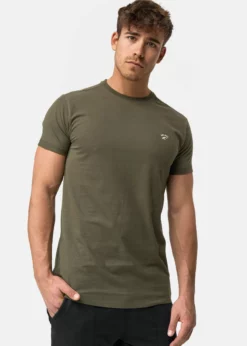 Indicode Jeans KLOGE - T-shirt Basic - Army | Odzież Męska