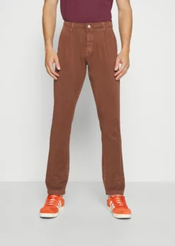 Indicode Jeans VILLE - Męskie Spodnie Materiałowe Rootbeer