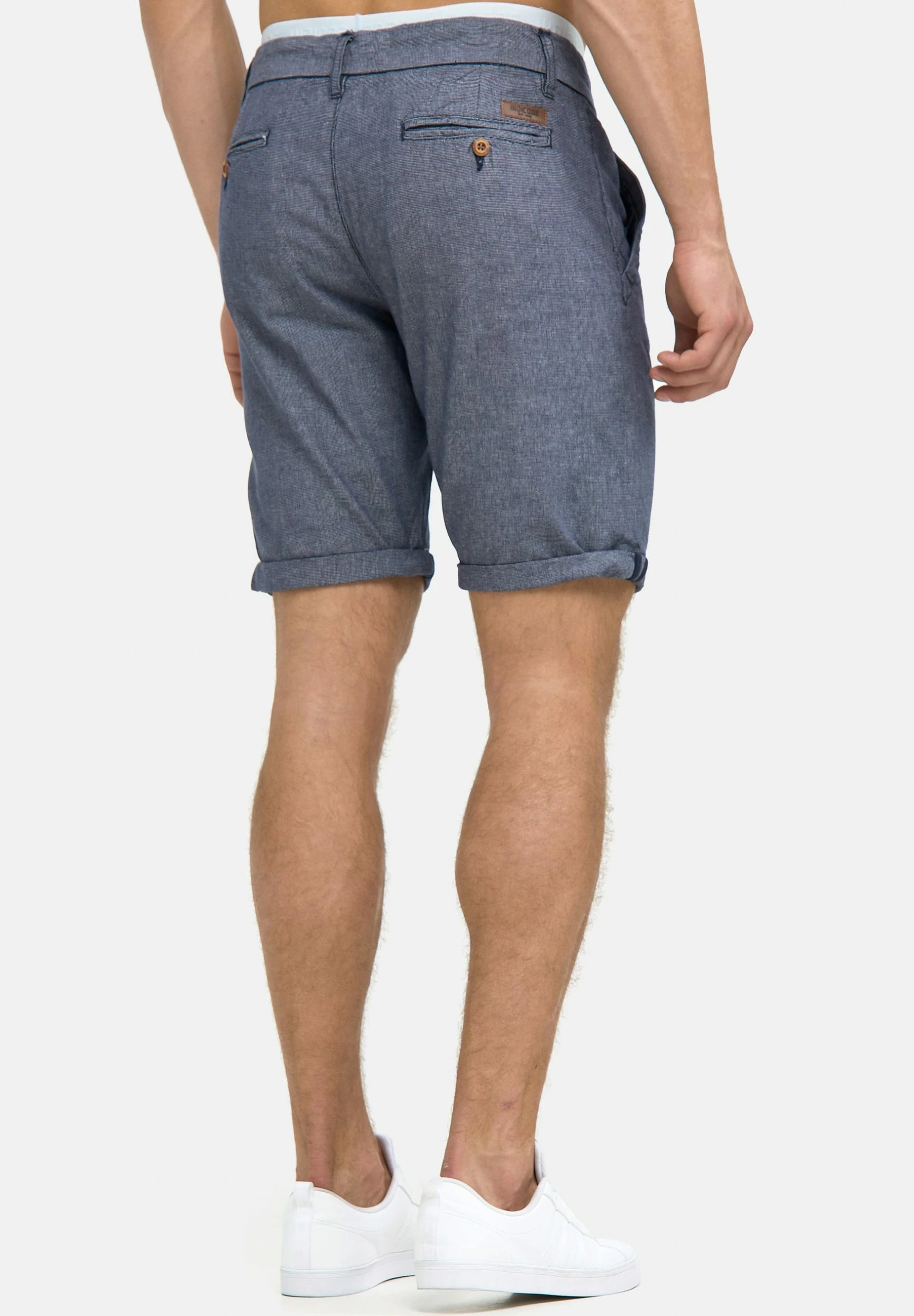 Indicode Jeans CASUAL FIT - Szorty - Blue Denim | Wygodne i Stylowe Szorty Męskie 3 Indicode Jeans CASUAL FIT - Szorty - Blue Denim | Wygodne i Stylowe Szorty Męskie - obrazek 3
