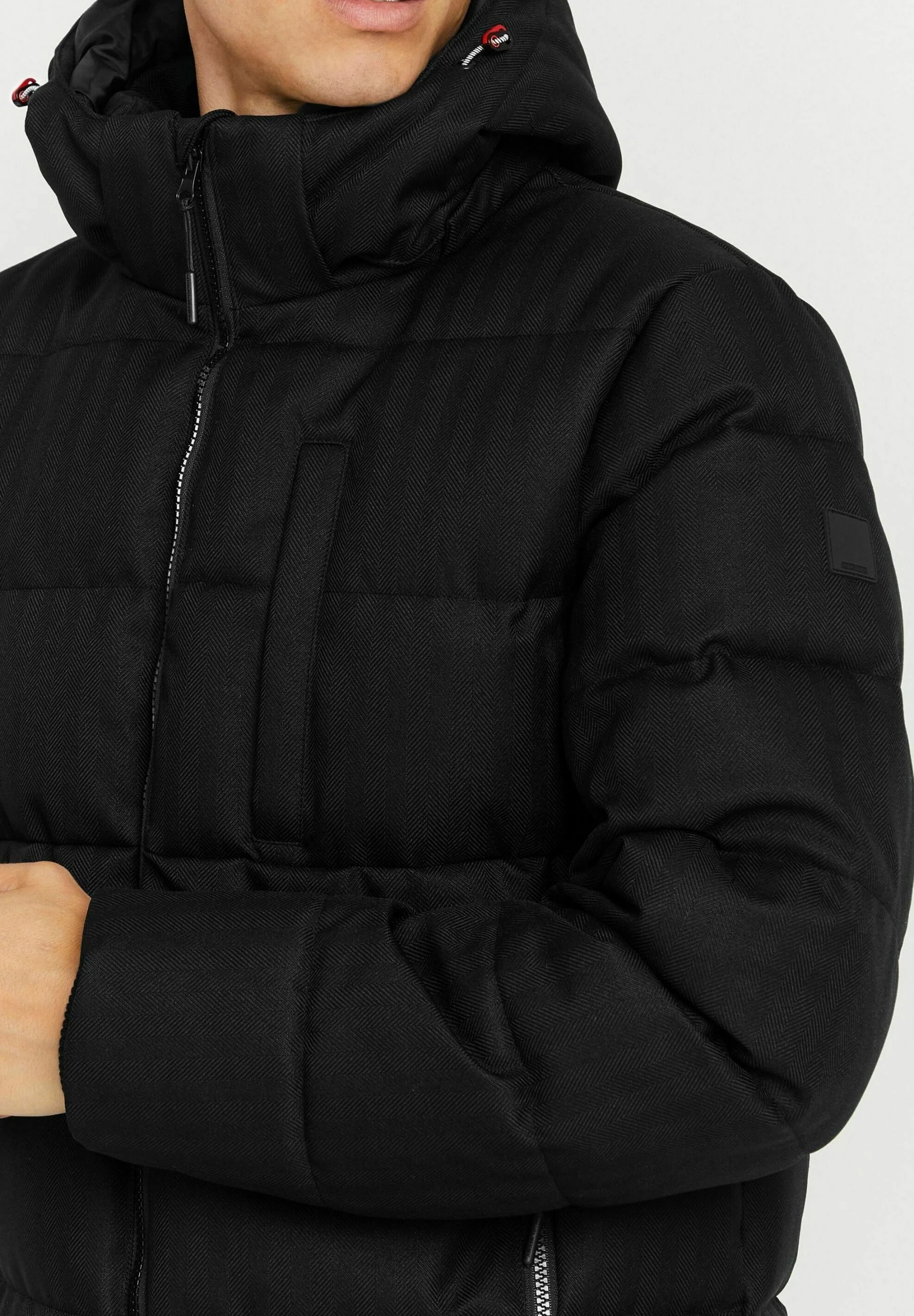 Indicode Jeans IDPIULIO - Kurtka Zimowa Czarna 4 Indicode Jeans IDPIULIO - Kurtka Zimowa Czarna - obrazek 4