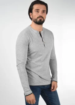Indicode Jeans IDGIFFORD - Bluzka Z Długim Rękawem - Light Grey | Odzież Męska