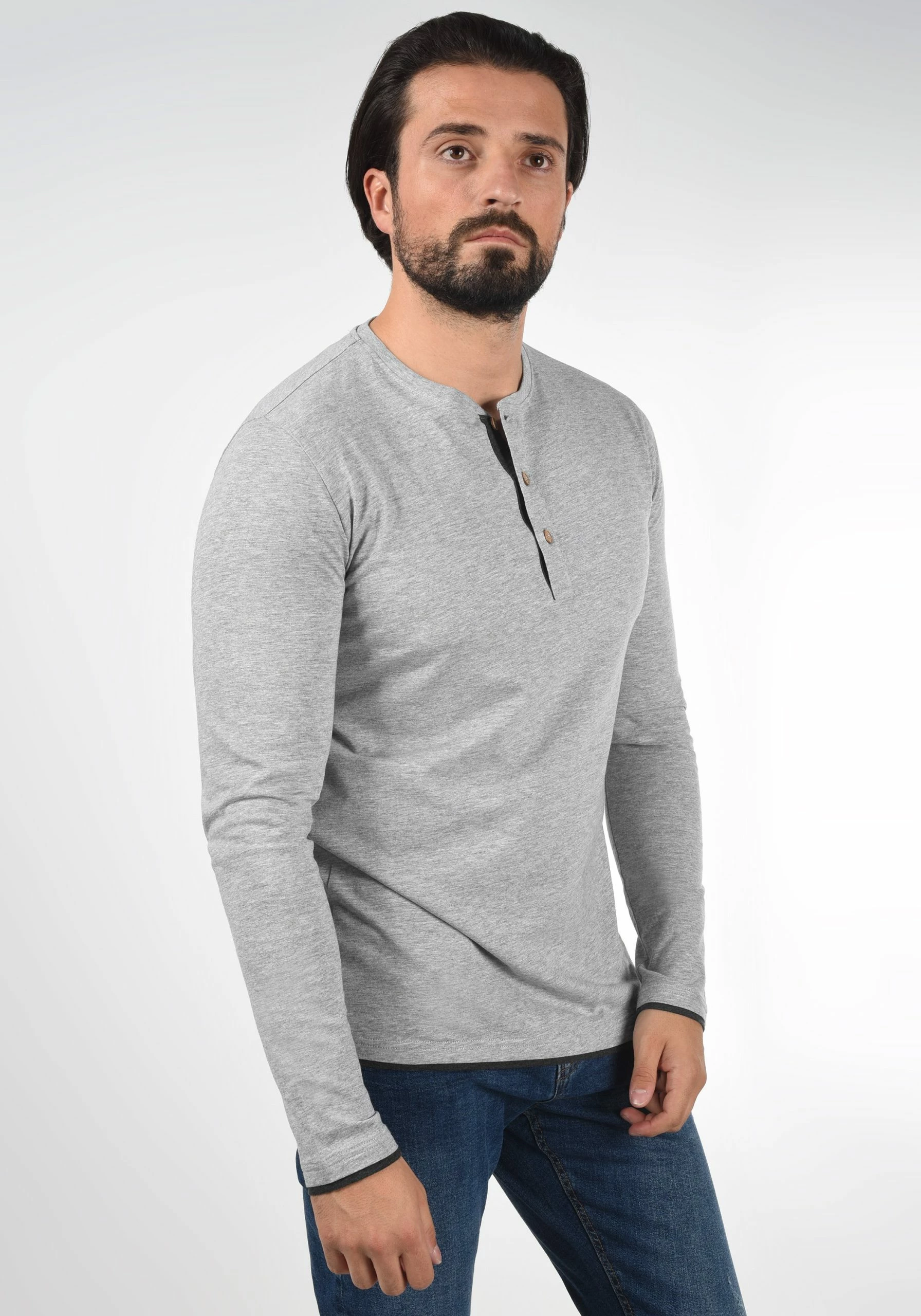 Indicode Jeans IDGIFFORD - Bluzka Z Długim Rękawem - Light Grey | Odzież Męska 1 Indicode Jeans IDGIFFORD - Bluzka Z Długim Rękawem - Light Grey | Odzież Męska