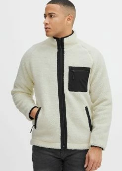 Indicode Jeans IDTRODIE - Kurtka Z Polaru - Biały Szparag | Bluzy/Odzież