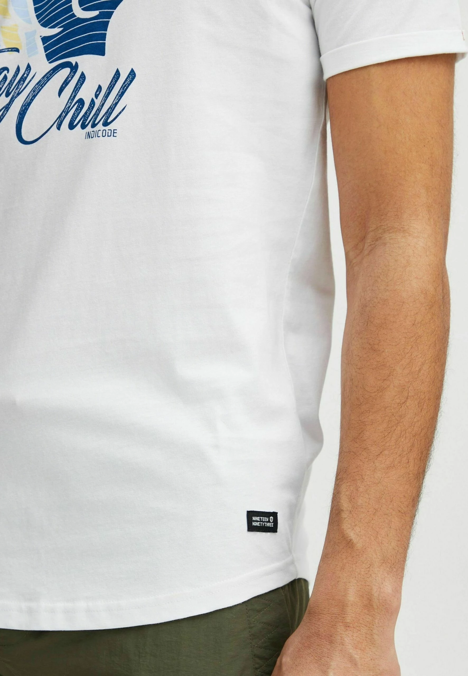 Indicode Jeans IDDANIEL - T-shirt Z Nadrukiem - Off White | Odzież Męska 4 Indicode Jeans IDDANIEL - T-shirt Z Nadrukiem - Off White | Odzież Męska - obrazek 4