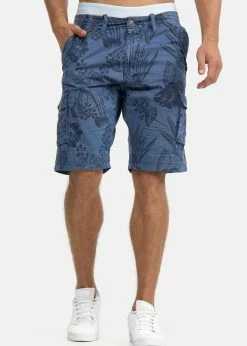 Indicode Jeans ALBERT - Szorty w Kolorze Niebieskim | Promocja