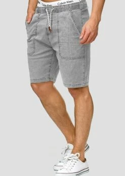 Indicode Jeans Szorty - Light Grey | Promocja | Odzież