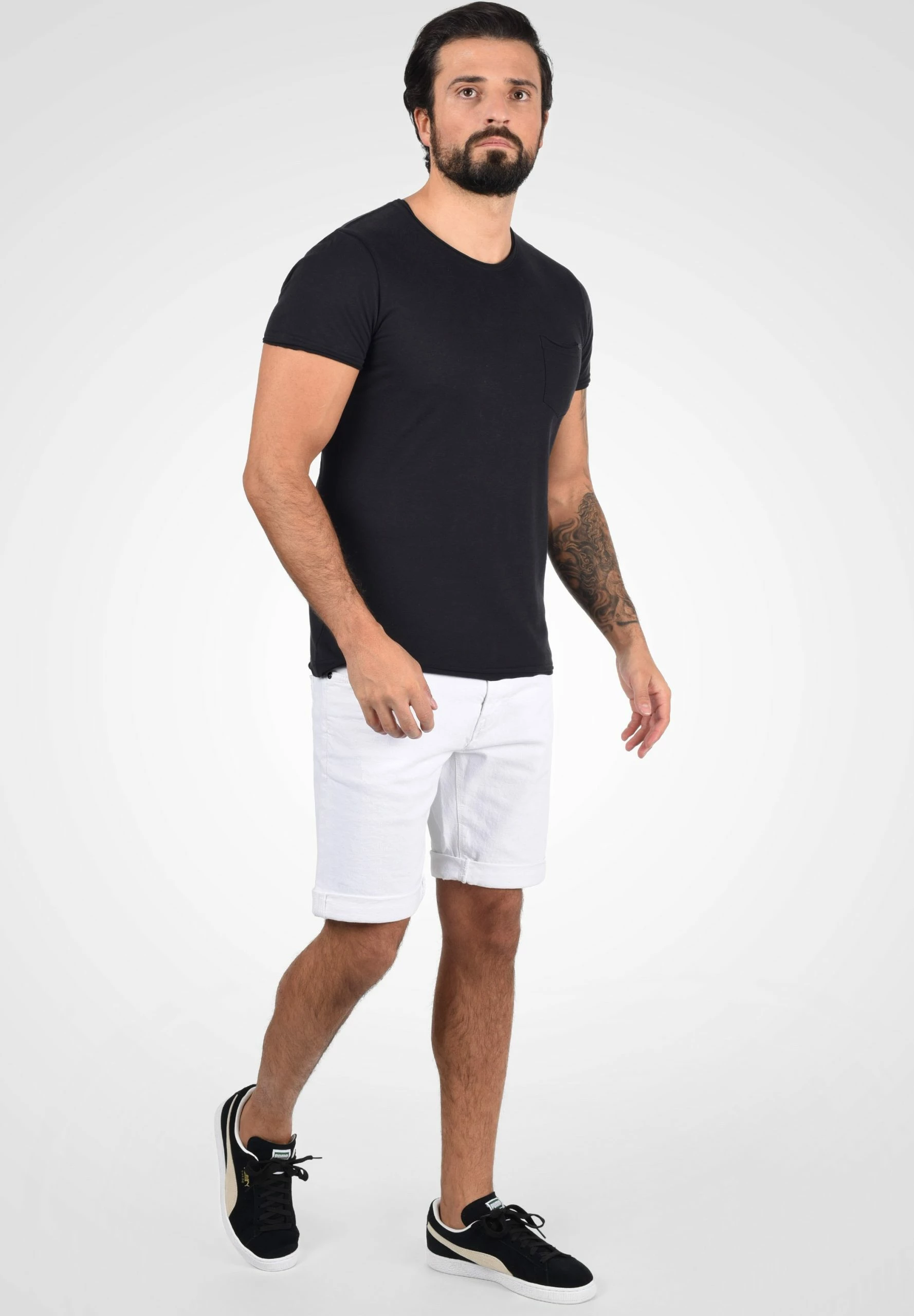 Indicode Jeans IDQUENTIN - Szorty Jeansowe Off-white | Wyjątkowe i Wygodne 2 Indicode Jeans IDQUENTIN - Szorty Jeansowe Off-white | Wyjątkowe i Wygodne - obrazek 2