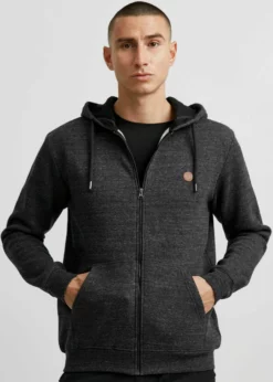 Indicode Jeans IDARKELL - Bluza Rozpinana - Black Mix | Bluzy Męskie