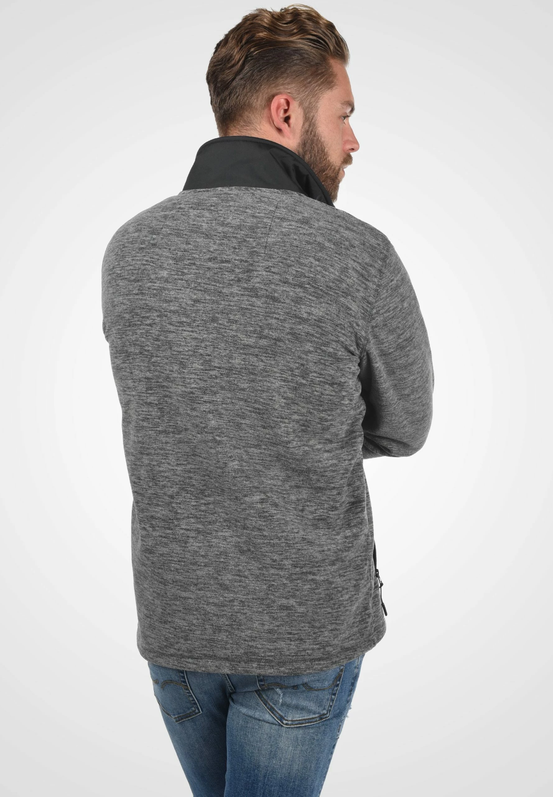 Kurtka Z Polaru Indicode Jeans IDWILTON - Czarna | Odzież Męska 3 Kurtka Z Polaru Indicode Jeans IDWILTON - Czarna | Odzież Męska - obrazek 3