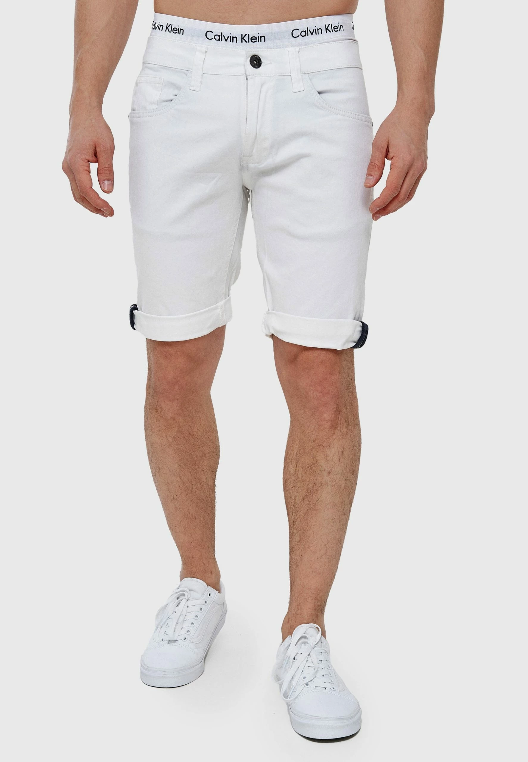 Indicode Jeans VILLEURBANNE - Szorty Jeansowe Offwhite | Krótkie Spodnie Damskie 1 Indicode Jeans VILLEURBANNE - Szorty Jeansowe Offwhite | Krótkie Spodnie Damskie