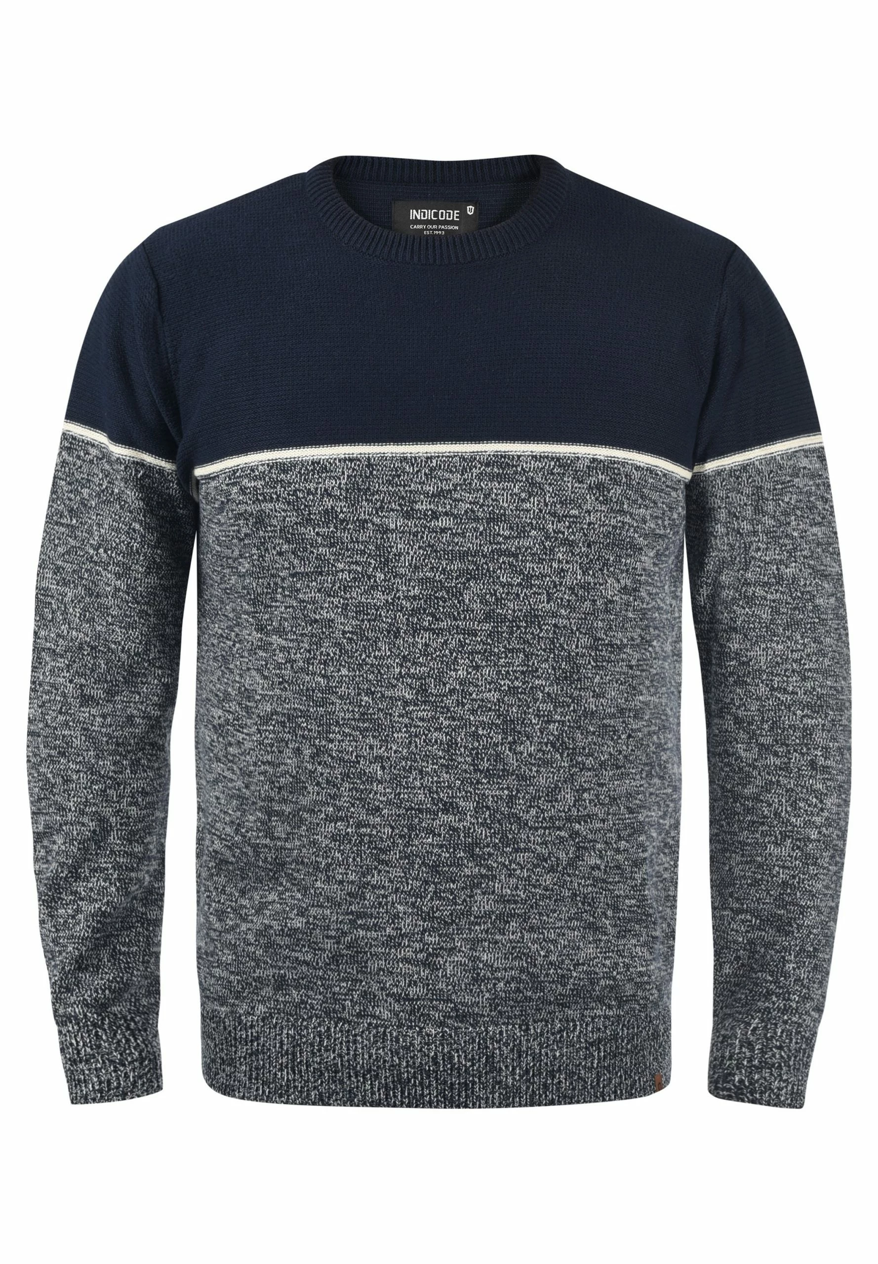 Indicode Jeans IDLYNN - Sweter męski - Navy | Elegancki i wygodny sweter 5 Indicode Jeans IDLYNN - Sweter męski - Navy | Elegancki i wygodny sweter - obrazek 5