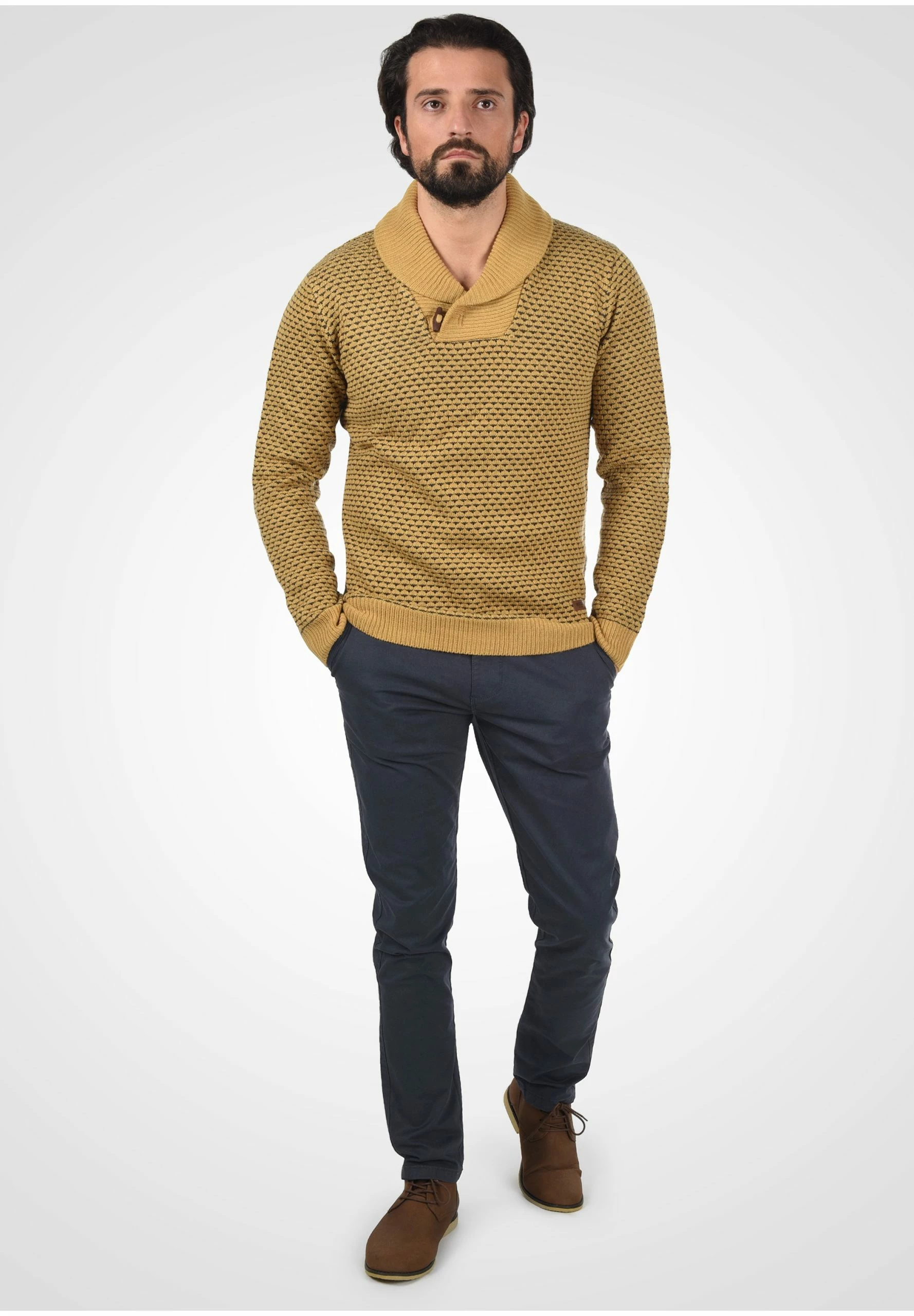 Indicode Jeans IDPENEFAL - Chinosy - Spodnie męskie w kolorze granatowym 2 Indicode Jeans IDPENEFAL - Chinosy - Spodnie męskie w kolorze granatowym - obrazek 2