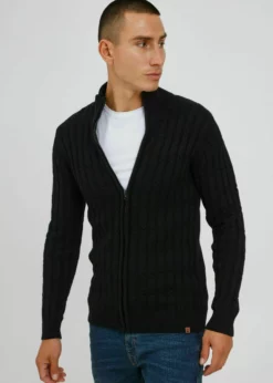 Indicode Jeans PAULOMO - Kardigan - Czarny | Elegancki i Wygodny Sweter Męski