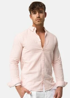 Indicode Jeans LANGARM BRAYDEN - Koszula - Coral Cloud | Odzież Promocyjna