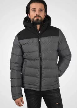 Indicode Jeans IDGAIUS - Kurtka Zimowa - Ciemny Szary - Elegancka i Ciepła Kurtka na Zimę