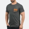 Indicode Jeans IDPAXTON - T-shirt Z Nadrukiem - Mottled Dark Grey | Odzież Męska