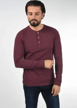 Indicode Jeans IDGIFFORD - Bluzka Z Długim Rękawem - Dark Red | Odzież damska