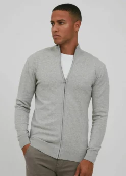 Indicode Jeans IDBADI - Kardigan - Grey Mix | Elegancki i Wygodny Sweter