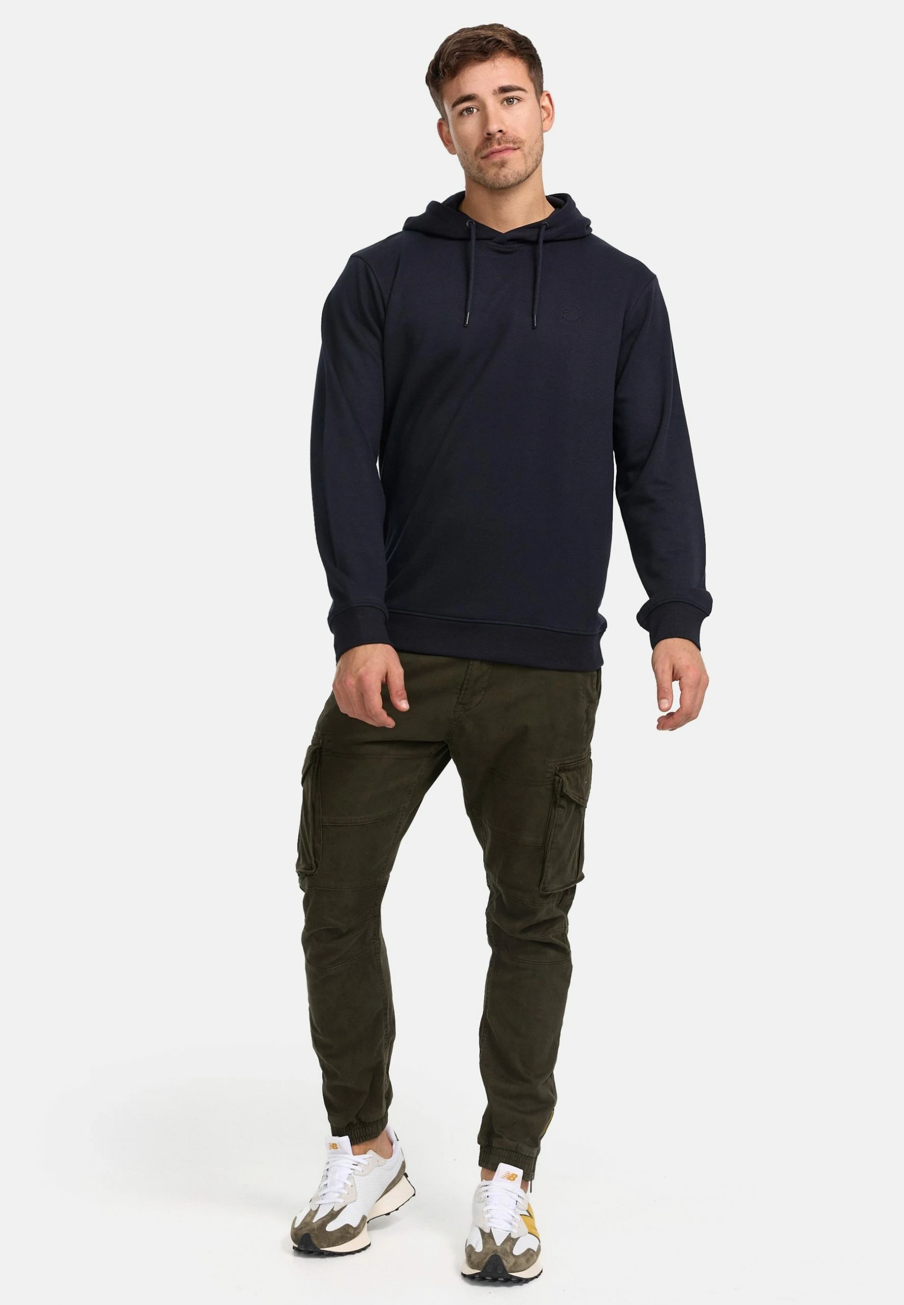 Indicode Jeans SIMPSON - Bluza Z Kapturem - Navy | Bluzy Męskie 2 Indicode Jeans SIMPSON - Bluza Z Kapturem - Navy | Bluzy Męskie - obrazek 2