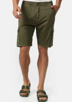 Indicode Jeans KINNAIRD - Szorty - Army - Odzież/Szorty