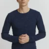 Indicode Jeans IDCORTO - Sweter Męski w Kolorze Navy - Wysoka Jakość i Komfort