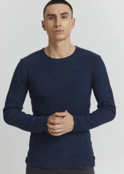 Indicode Jeans IDCORTO - Sweter Męski w Kolorze Navy - Wysoka Jakość i Komfort