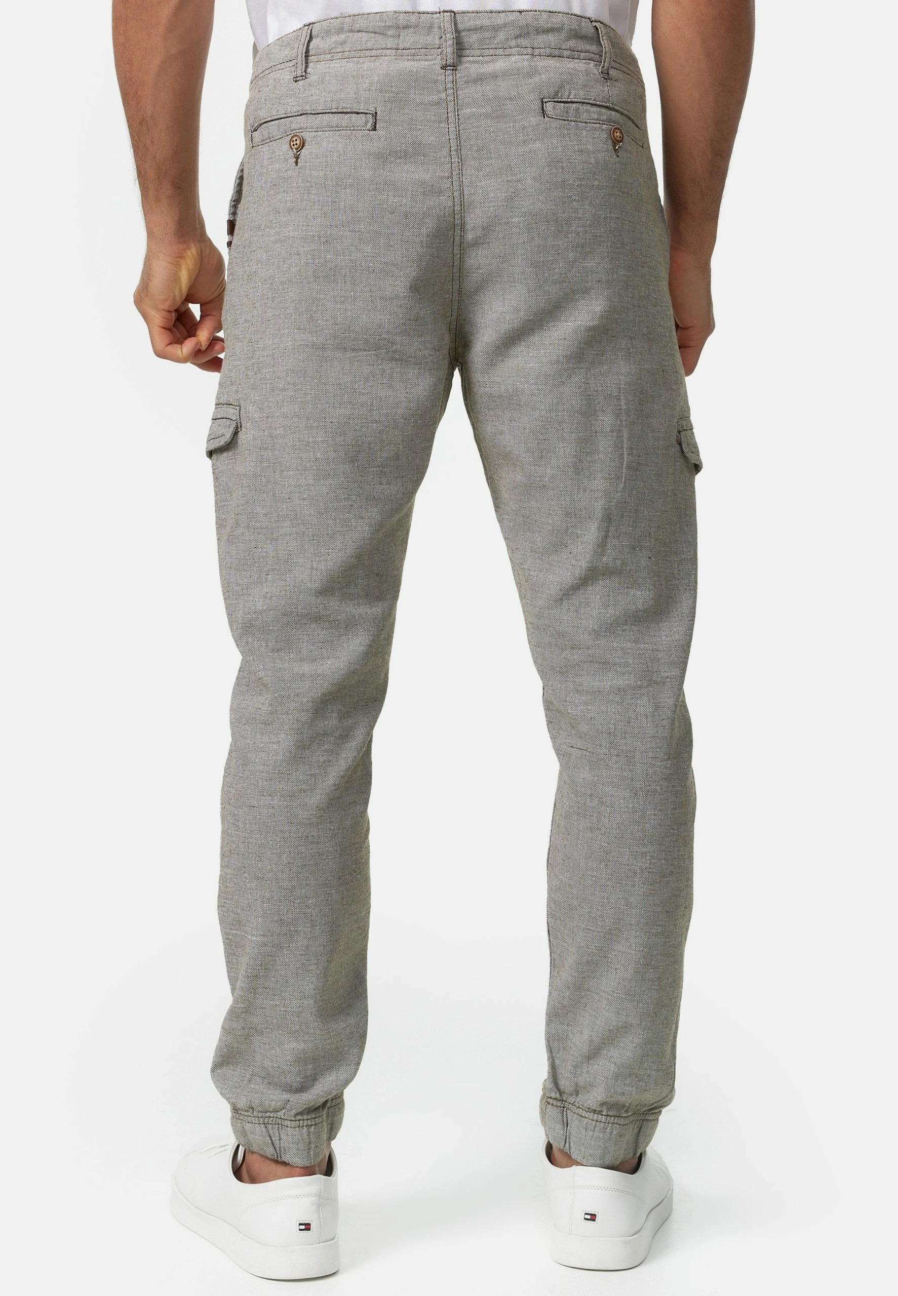 Indicode Jeans BOOTH - Bojówki - Spodnie w Kolorze Ciemna Oliwa 3 Indicode Jeans BOOTH - Bojówki - Spodnie w Kolorze Ciemna Oliwa - obrazek 3