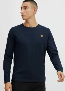 Indicode Jeans IDPHILLO - Bluzka Z Długim Rękawem - Navy | Męska Koszulka
