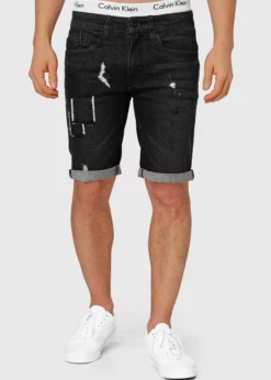 Indicode Jeans ROBERTS - Szorty Jeansowe - Czarny | Wysoka jakość | Odzież męska