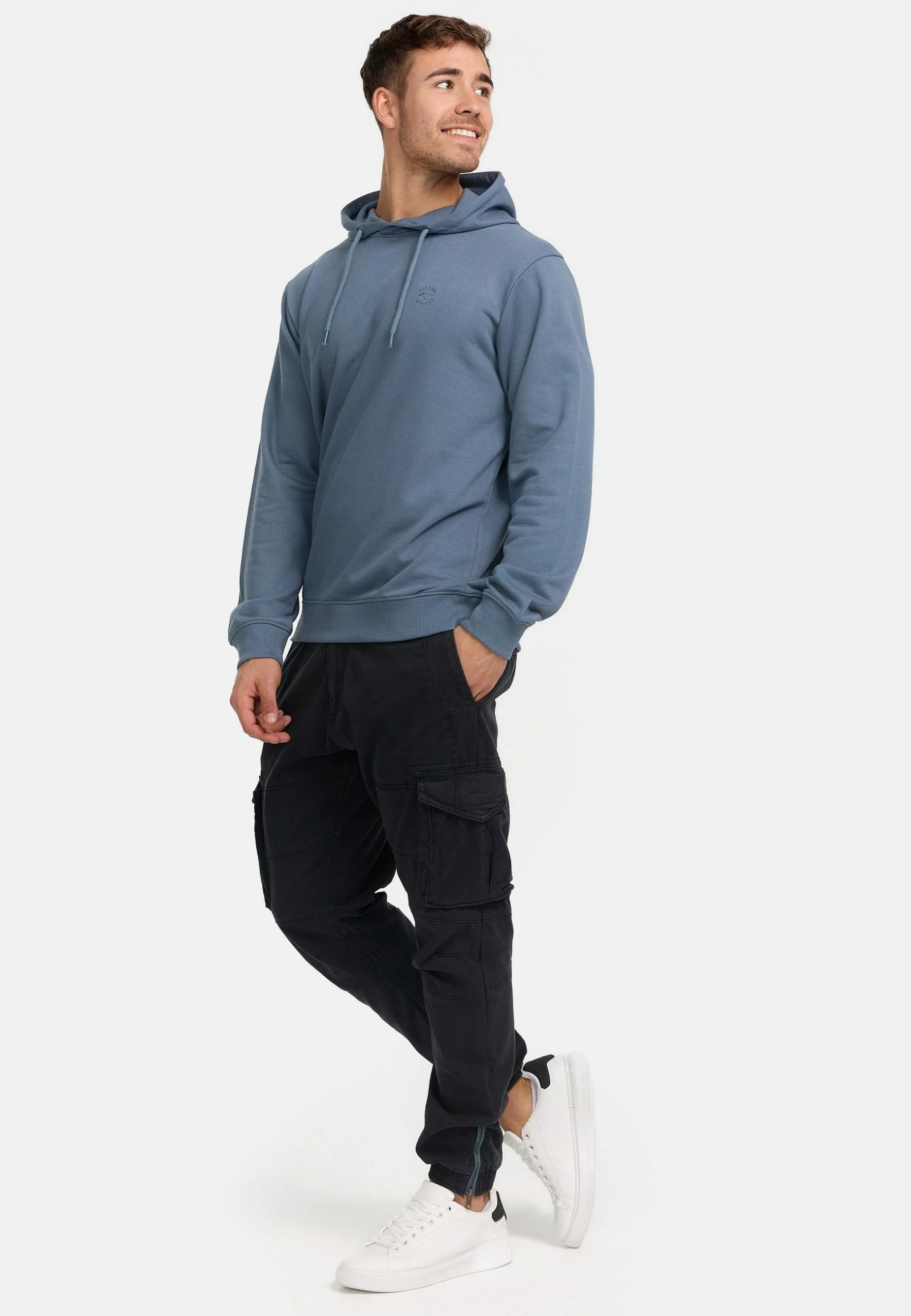 Indicode Jeans SIMPSON - Bluza Z Kapturem - China Blue | Bluzy Męskie 2 Indicode Jeans SIMPSON - Bluza Z Kapturem - China Blue | Bluzy Męskie - obrazek 2