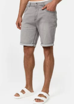 Indicode Jeans LONAR - Szorty Jeansowe - Lt Grey | Wysoka jakość | Odzież męska -Indicode Jeans Sklep 63570d6c90324a9cab92a49930370bbc scaled