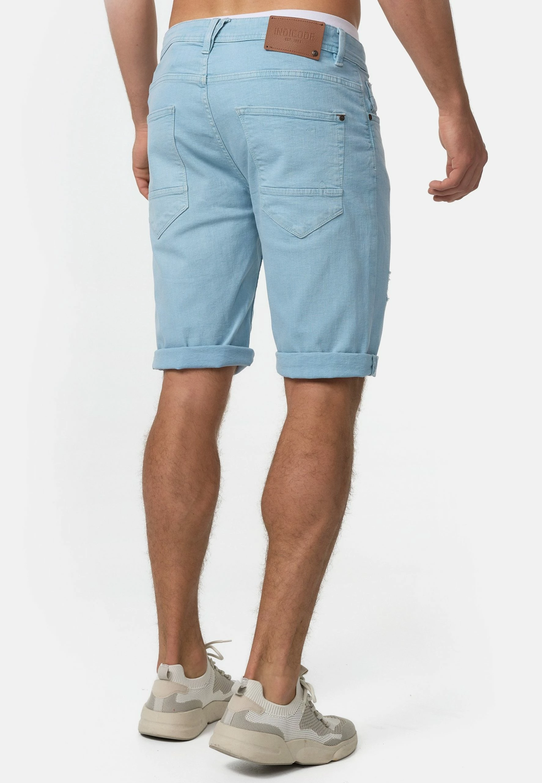 Indicode Jeans Szorty Jeansowe Blue Wave - Męskie Szorty Denimowe 3 Indicode Jeans Szorty Jeansowe Blue Wave - Męskie Szorty Denimowe - obrazek 3