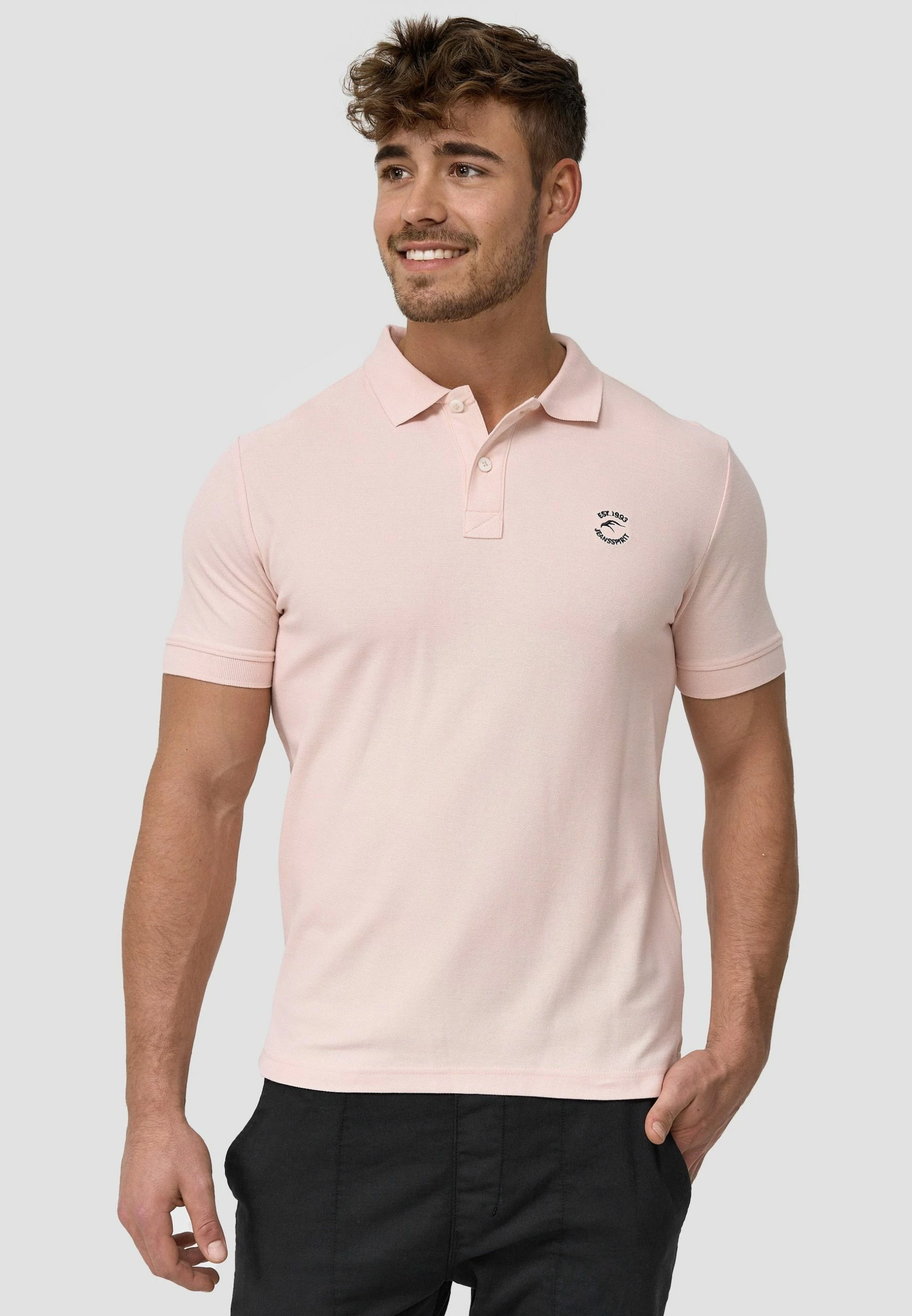 Indicode Jeans WADIM - Koszulka Polo - Chintz Rose | Odzież Męska 1 Indicode Jeans WADIM - Koszulka Polo - Chintz Rose | Odzież Męska