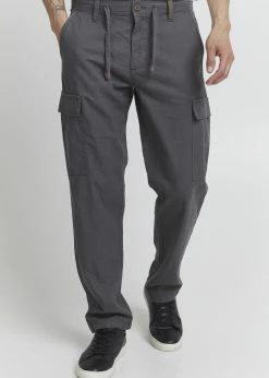 Indicode Jeans IDMOSAT - Bojówki - Iron | Męskie Spodnie Denim