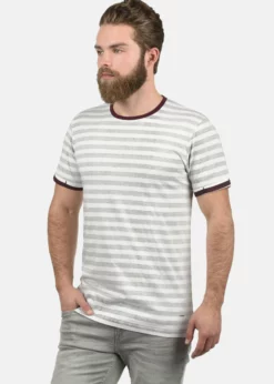 Indicode Jeans IDRENI - T-shirt Z Nadrukiem - Wine | Modna Odzież Męska