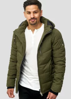 Indicode Jeans CIRCUS - Kurtka Zimowa - Army - Kurtki Męskie - Odzież Zimowa