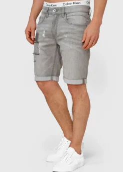 Indicode Jeans ROBERTS - Szorty Jeansowe - Lt Grey | Wysoka Jakość | Modne Kroje -Indicode Jeans Sklep 6999a4df55f3467d84b58f9be022610a scaled