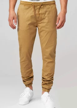 Indicode Jeans FIELDS - Spodnie Materiałowe - Amber - Wysoka Jakość, Wygodne i Modne