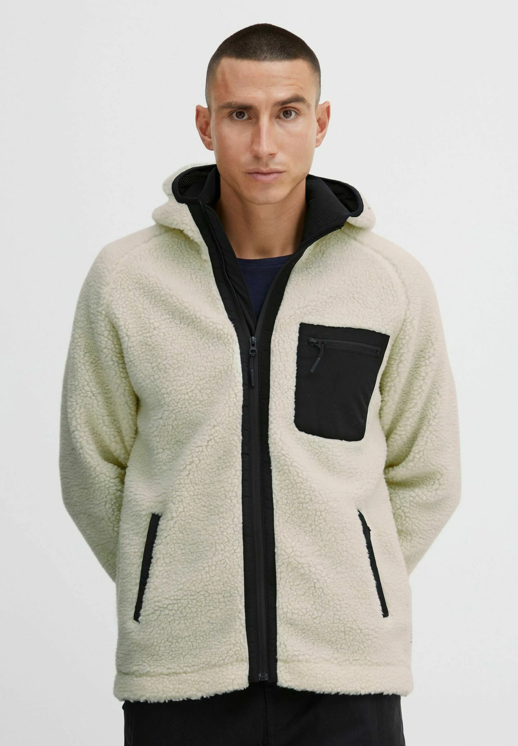 Indicode Jeans Kurtka Z Polaru - Biały Szparag | Bluzy/Odzież 1 Indicode Jeans Kurtka Z Polaru - Biały Szparag | Bluzy/Odzież