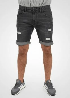 Indicode Jeans IDHALLOW - Szorty Jeansowe - Dark Grey | Odzież/Promocje