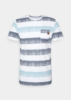 Indicode Jeans HERNANDEZ - T-shirt Z Nadrukiem - Blue Wave