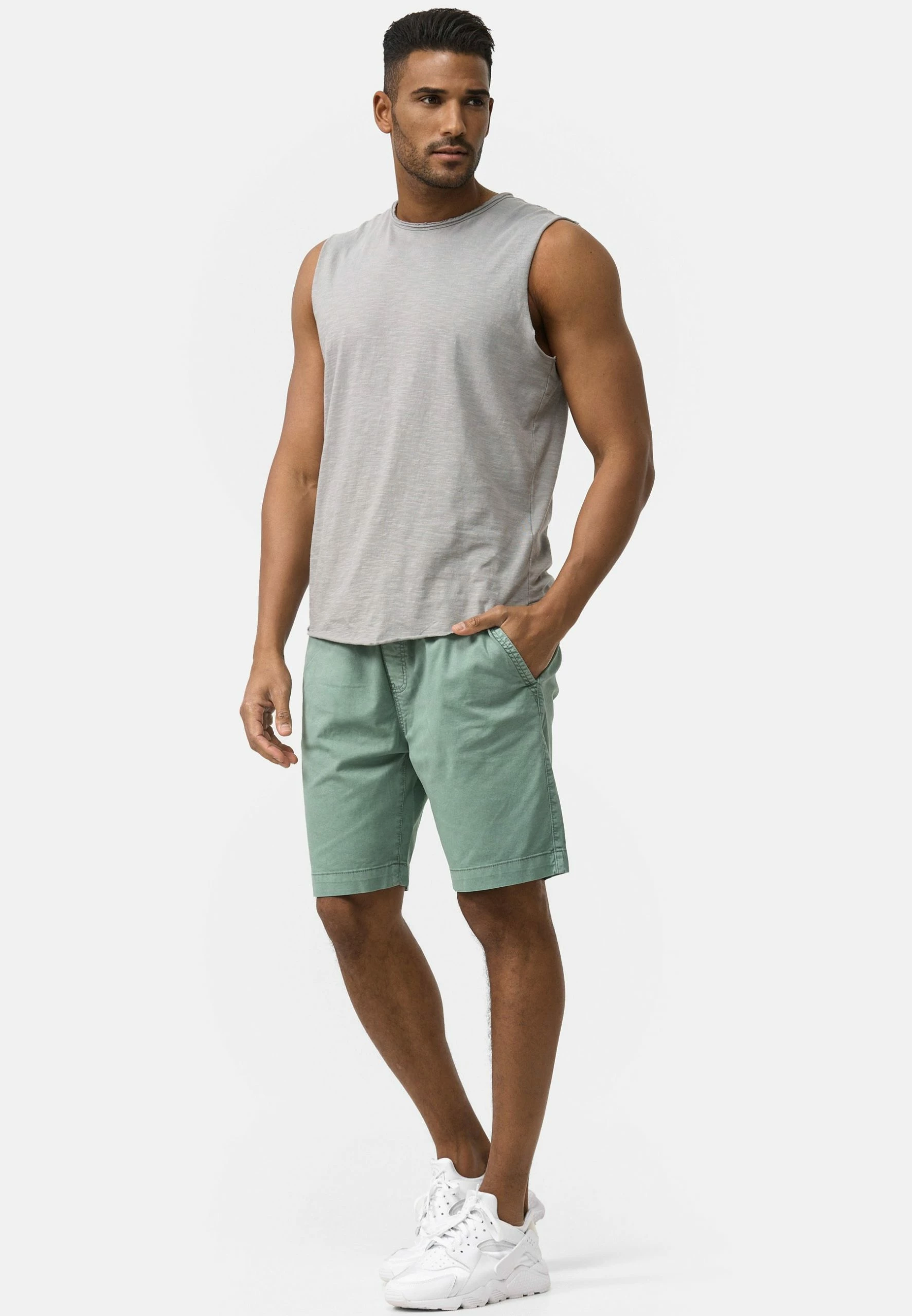 Indicode Jeans KELOWNA - Szorty - Meadow | Wygodne i Stylowe Szorty Męskie 2 Indicode Jeans KELOWNA - Szorty - Meadow | Wygodne i Stylowe Szorty Męskie - obrazek 2