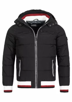 Indicode Jeans MARLON - Kurtka Zimowa - Czarna | Elegancka i Ciepła Kurtka Zimowa -Indicode Jeans Sklep 6f4adf8d60b9416a9c8ae1b45534989e