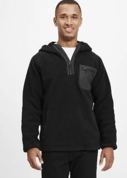 Indicode Jeans IDTRENT - Bluza Z Kapturem - Czarna | Bluzy Męskie