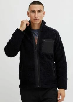 Indicode Jeans IDTRODIE - Kurtka Z Polaru - Czarna | Kurtki Męskie | Modowa Odzież Wierzchnia