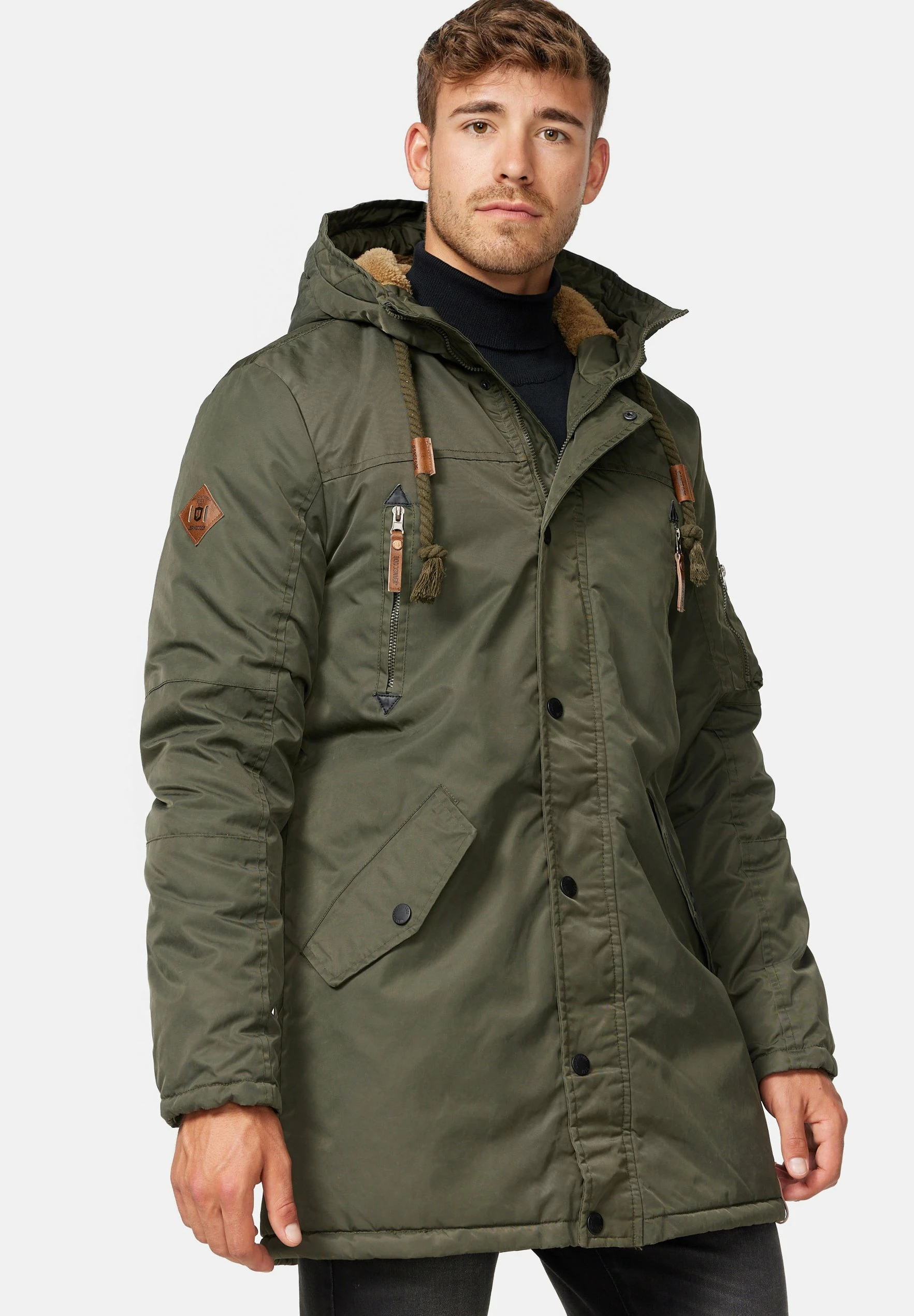 Indicode Jeans BARDSLEY - Płaszcz Zimowy - Forest | Odzież Męska 5 Indicode Jeans BARDSLEY - Płaszcz Zimowy - Forest | Odzież Męska - obrazek 5