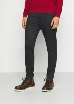 Indicode Jeans EBERLEIN WITH ROLLED UP - Spodnie Materiałowe - Cayman Grey | Modne i Wygodne Spodnie Męskie