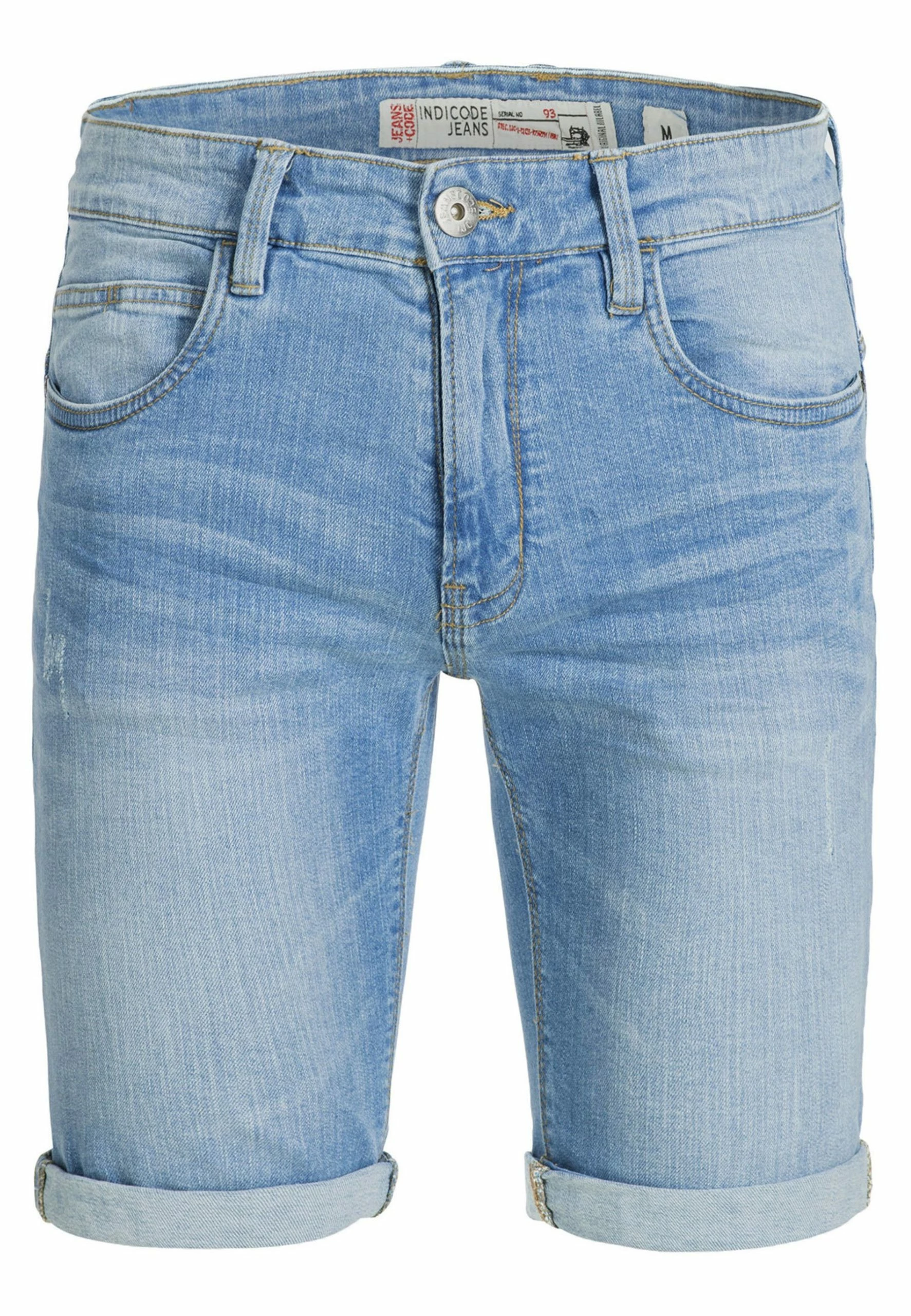 Indicode Jeans CUBA CADEN - Szorty Jeansowe w Kolorze Niebieskim 6 Indicode Jeans CUBA CADEN - Szorty Jeansowe w Kolorze Niebieskim - obrazek 6